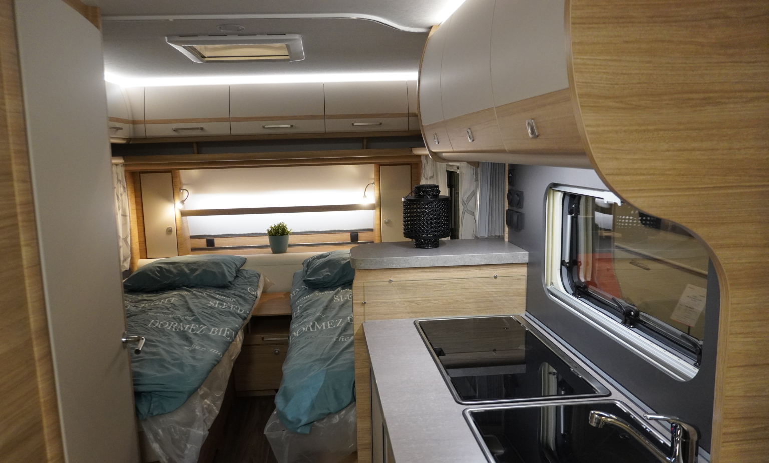 Caravan met enkele bedden Fendt