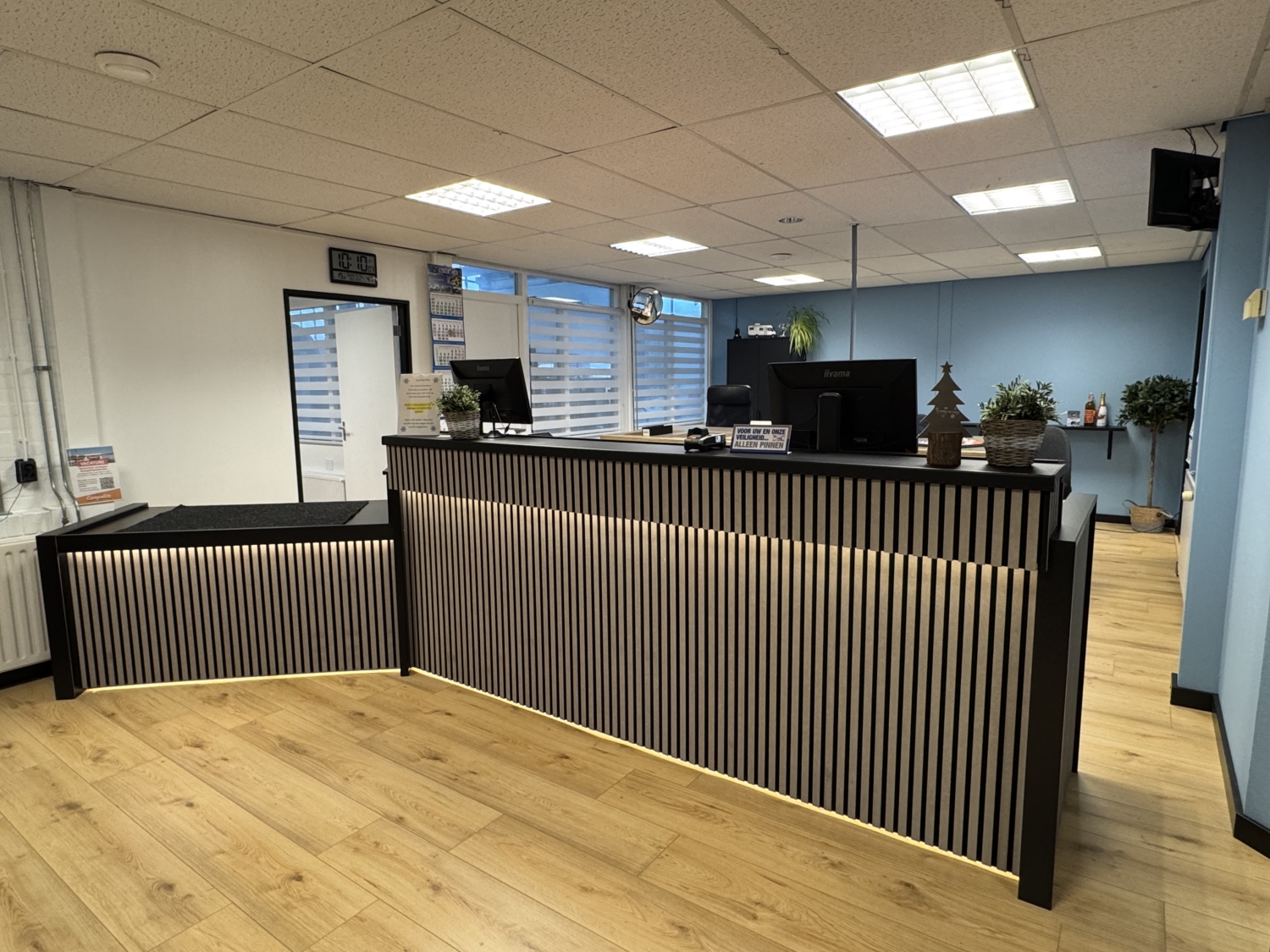 nieuwe werkplaats receptie