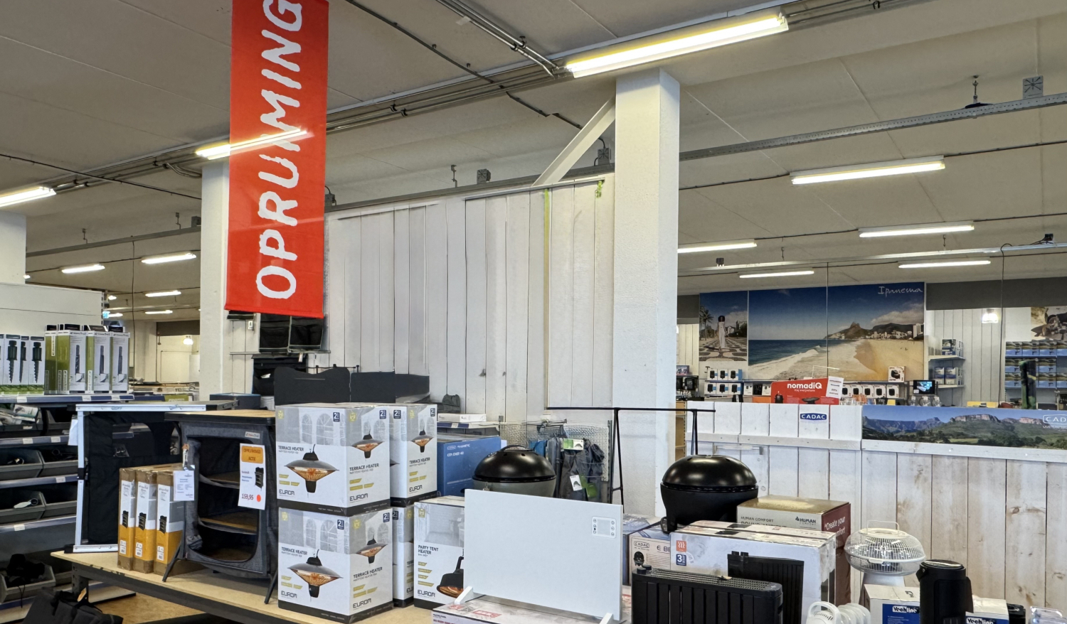 Opruiming Kampeerwinkel januari 2026 heaters bbq